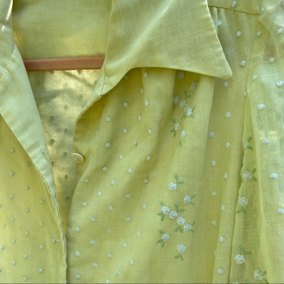 Vintage 60s/70s Handmade Floral Housecoat - Picture 3 of 8